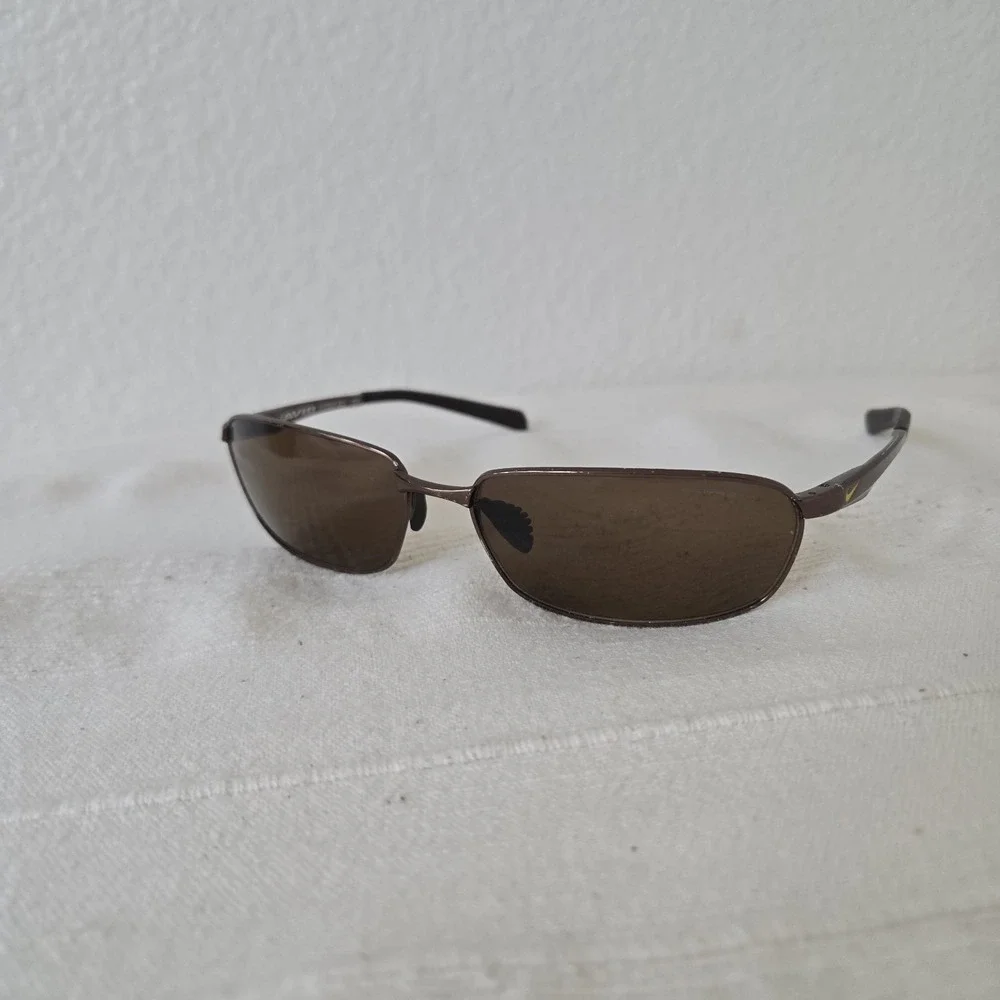 Nike Avid EV0569 203 Brown Wrap Sunglasses Frames 61-16 135 Designer Men Women